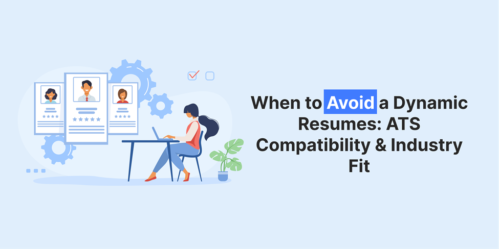 Woman at computer reviewing applicant profiles, highlighting the importance of ATS compatibility and industry fit in resume design.