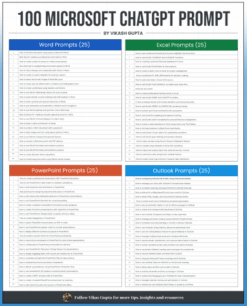 100 Microsoft ChatGPT Prompts