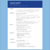 College Graduate Resume Layout showcasing skills, projects, education, and certifications in a clean, ATS-friendly design.