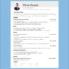 Free student CV template for software engineer – editable PDF resume for freshers and graduates