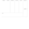 A "This Week" planner template with empty daily sections for Monday through Sunday and a notes section.