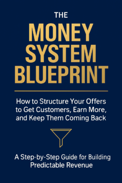Money system for business — free ebook cover showing 4-stage offer framework guide for small business owners